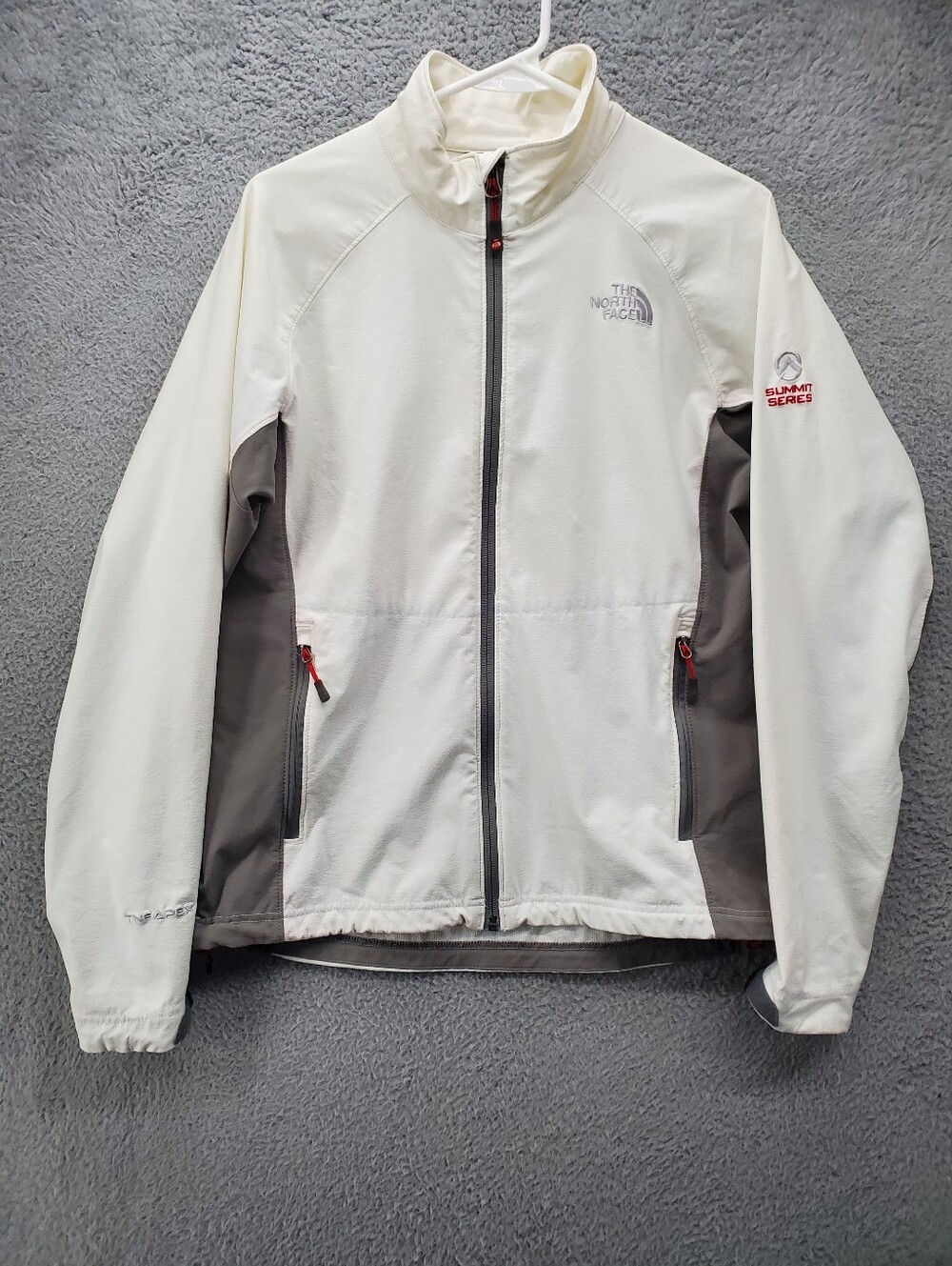 The North Face Summit Series Jacket Windbreaker Womens Large Full Zip TNF Apex